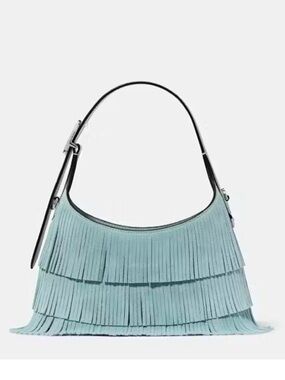 Kate Spade 454 Suede Fringe Mini Shoulder Bag